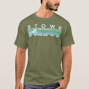 Retro Stowe VT Distressed Skiing T-Shirt