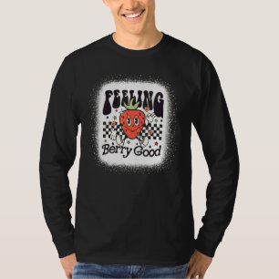 Retro Strawberry Feeling Berry Good Positive Mind  T-Shirt