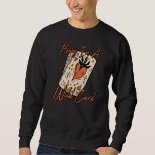 Retro Strawberry I'm A Wild Card Western Country C Sweatshirt