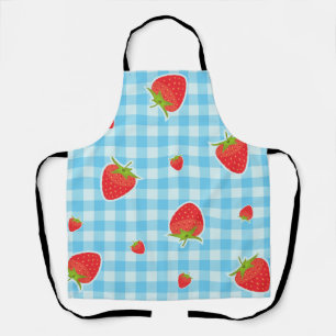 Retro Strawberry Picnic Apron