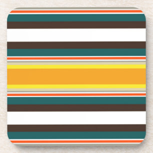 retro stripe coaster