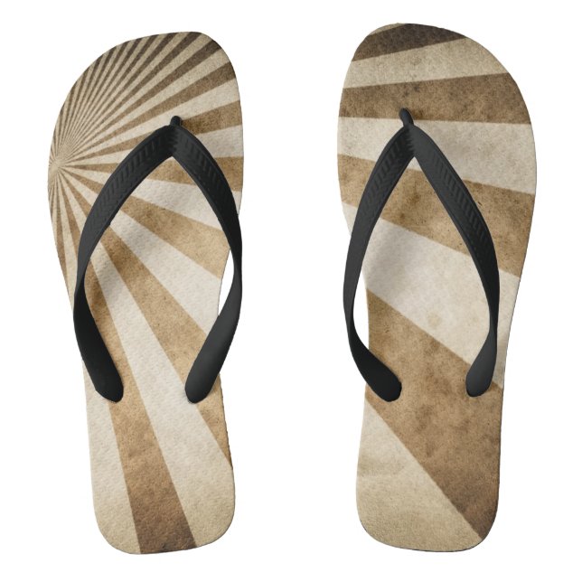 Retro stripe pattern background jandals (Footbed)