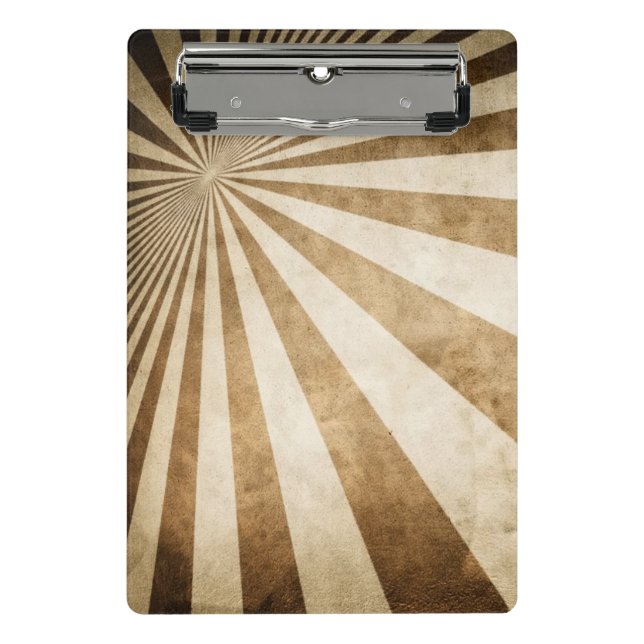 Retro stripe pattern background mini clipboard (Front)