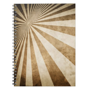 Retro stripe pattern background notebook