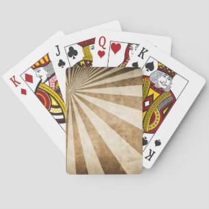 Retro stripe pattern background playing cards
