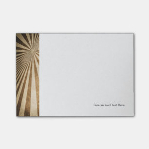 Retro stripe pattern background post-it notes