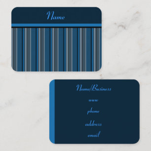 Retro Striped Business Card