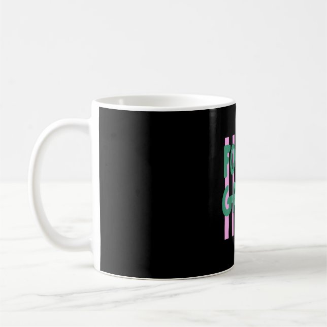 Retro striped fourth grade back to school 4th coffee mug (Left)