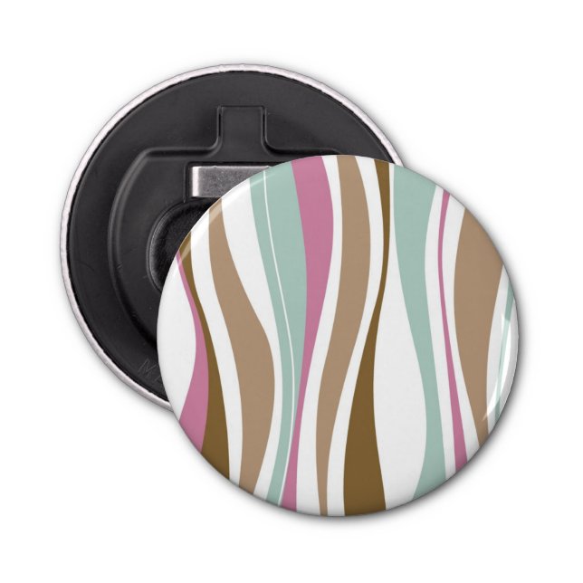 Retro Stripes Bottle Opener (Front)