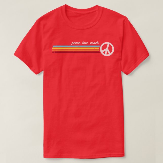 Retro Stripes Coach T-Shirt (Design Front)