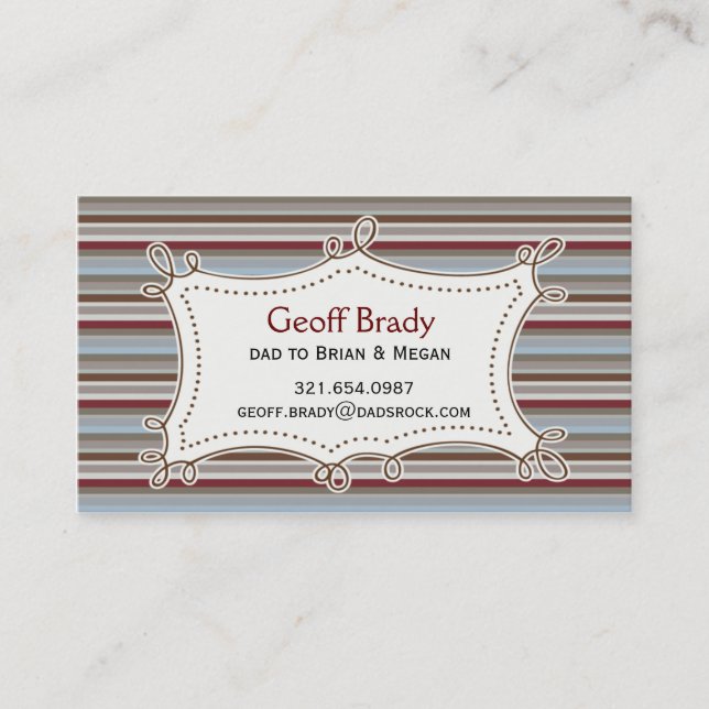 Retro Stripes Daddy Card (Front)