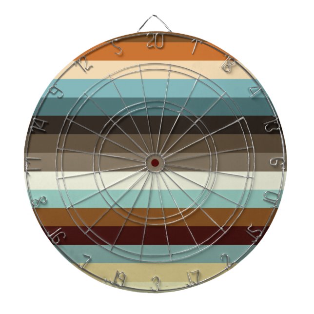 Retro Stripes Dartboard (Front)