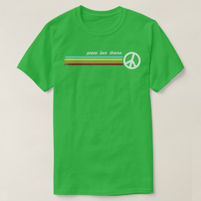 Retro Stripes Drama T-Shirt (Design Front)