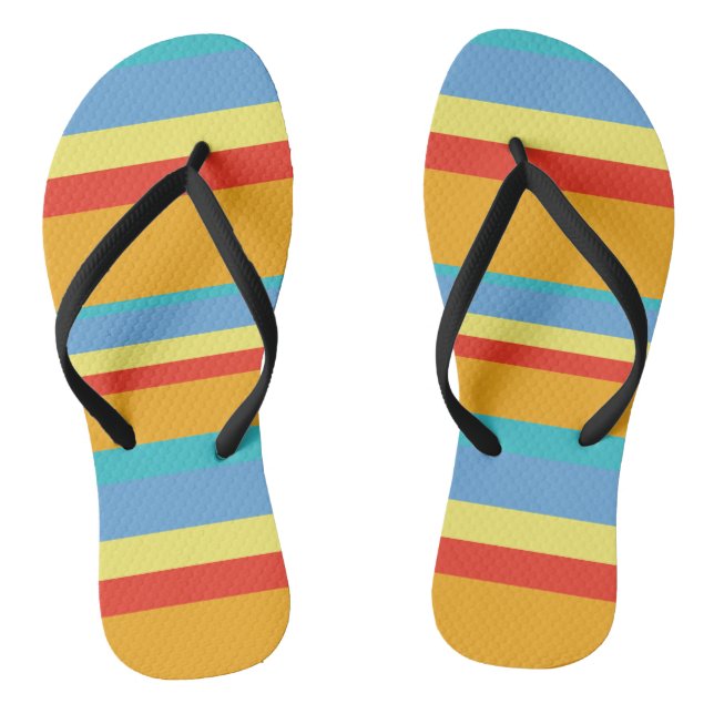 Retro Stripes Jandals (Footbed)