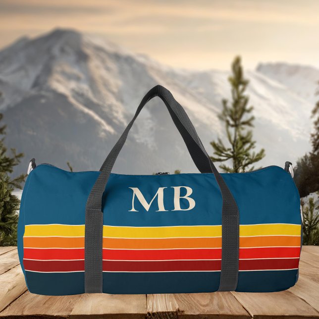 Retro Stripes Monogram Duffle Bag (Creator Uploaded)