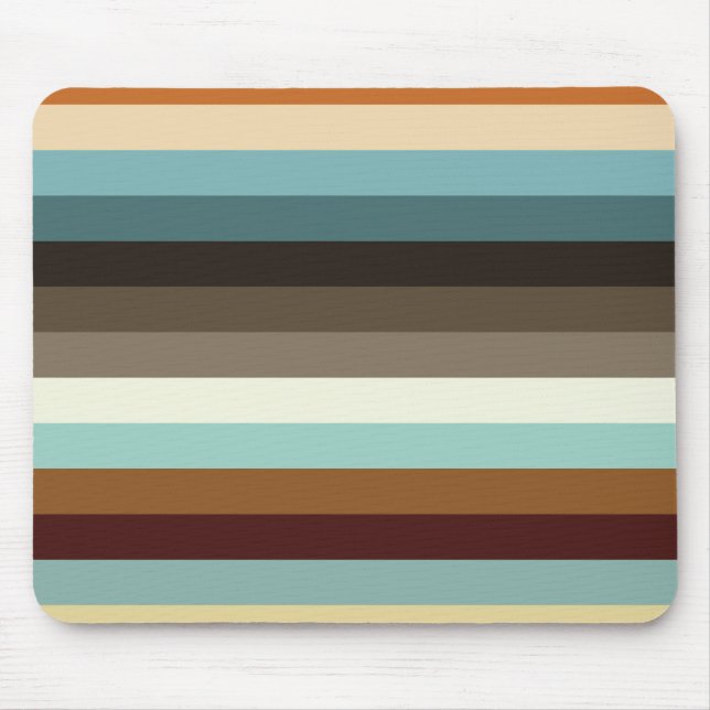 Retro Stripes Mouse Pad (Front)