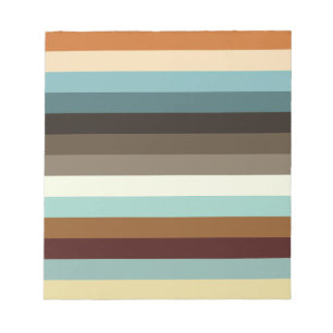 Retro Stripes Notepad