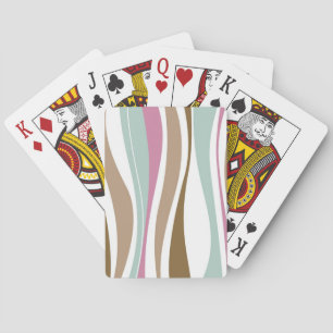Retro Stripes Playing Cards