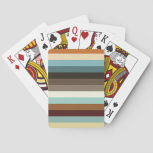 Retro Stripes Playing Cards
