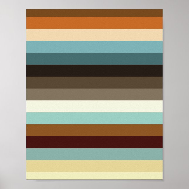 Retro Stripes Poster (Front)