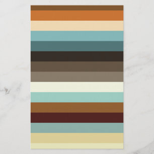 Retro Stripes Stationery