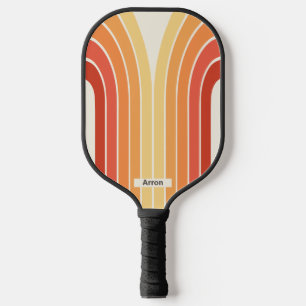 Retro Stripes Stripes Geometric  Pickleball Paddle