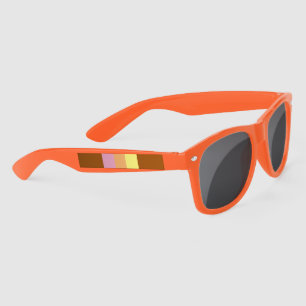 Retro Stripes Sunglasses (Orange Multi)