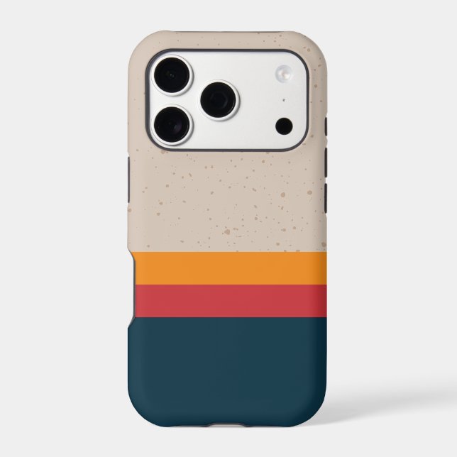 Retro stripes Sunset & Slate (Back)