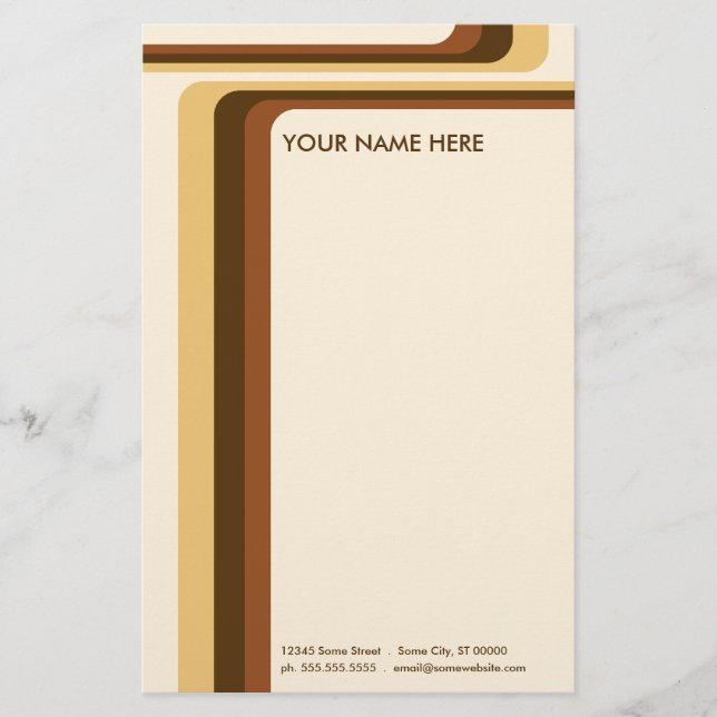 retro stripes : v.2 : stationery (Front)
