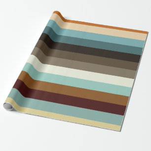 Retro Stripes Wrapping Paper
