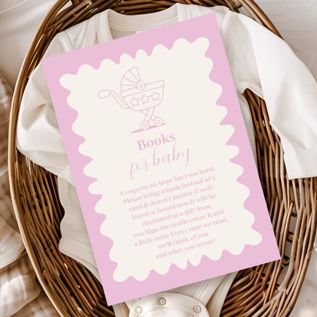 Retro Stroller Sketch Doodle Books for Baby Enclosure Card (Creator Uploaded)