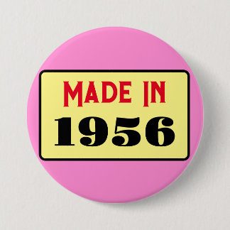 Retro style 70th birthday badge 1956