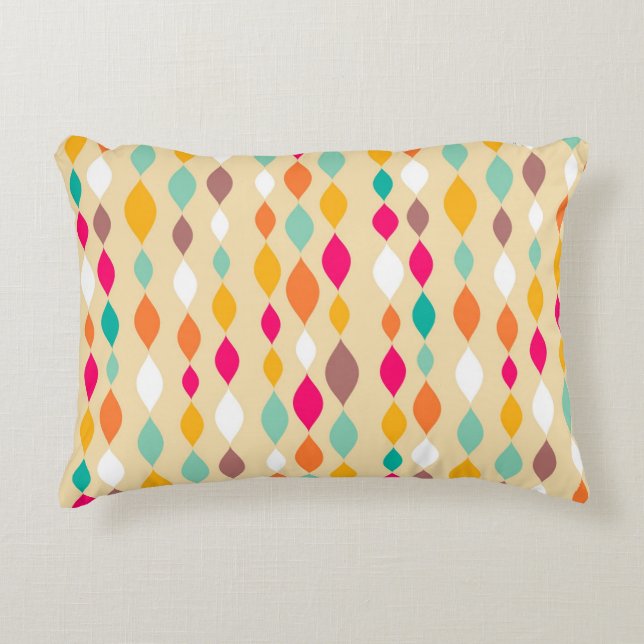 Retro style abstract pattern decorative cushion (Front)