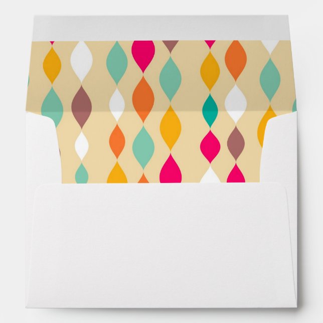 Retro style abstract pattern envelopes (Back (Bottom))