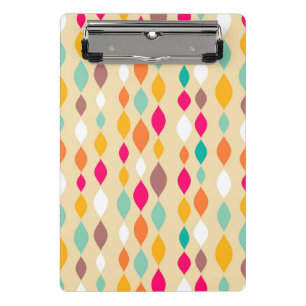 Retro style abstract pattern mini clipboard