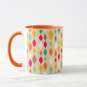 Retro style abstract pattern mug