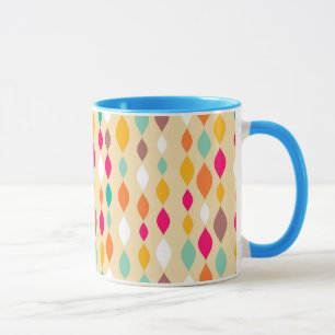 Retro style abstract pattern mug