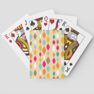 Retro style abstract pattern playing cards