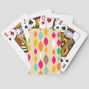 Retro style abstract pattern playing cards