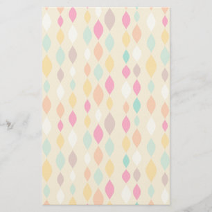 Retro style abstract pattern stationery