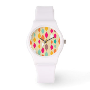 Retro style abstract pattern watch