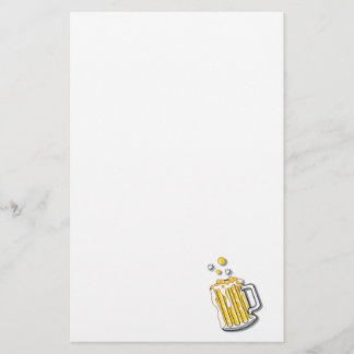 retro style beer graphic stationery