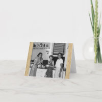 Retro-Style "Between Friends ” Note Card