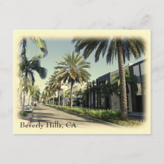 Retro Style Beverly Hills Postcard! Postcard