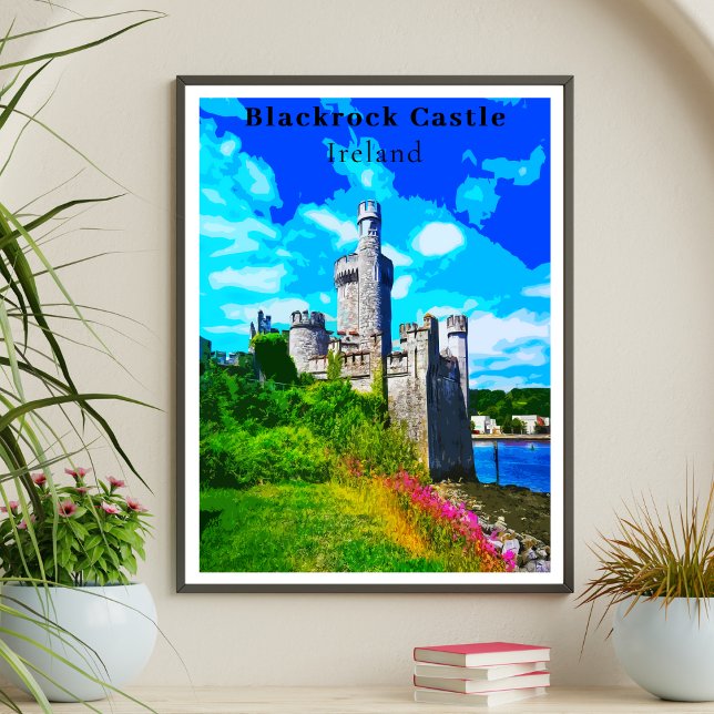 Retro Style Blackrock Castle, Cork Ireland Poster (Creator Uploaded)