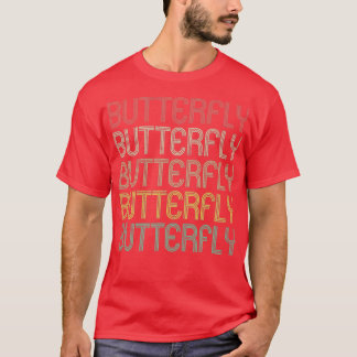 Retro Style Butterfly Swimming 1 T-Shirt
