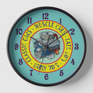 RETRO STYLE CAR ENGINE CLOCK