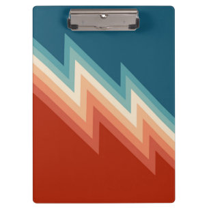 Retro style chevron pattern clipboard