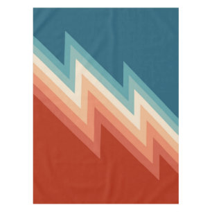 Retro style chevron pattern tablecloth