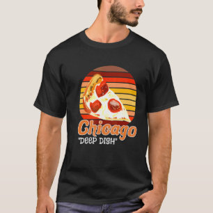 Retro Style Chi Town Home Windy City Chicago Deep  T-Shirt